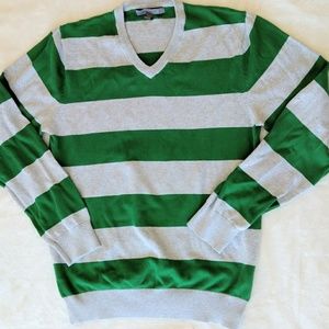 Old Navy Striped V-neck Sweater